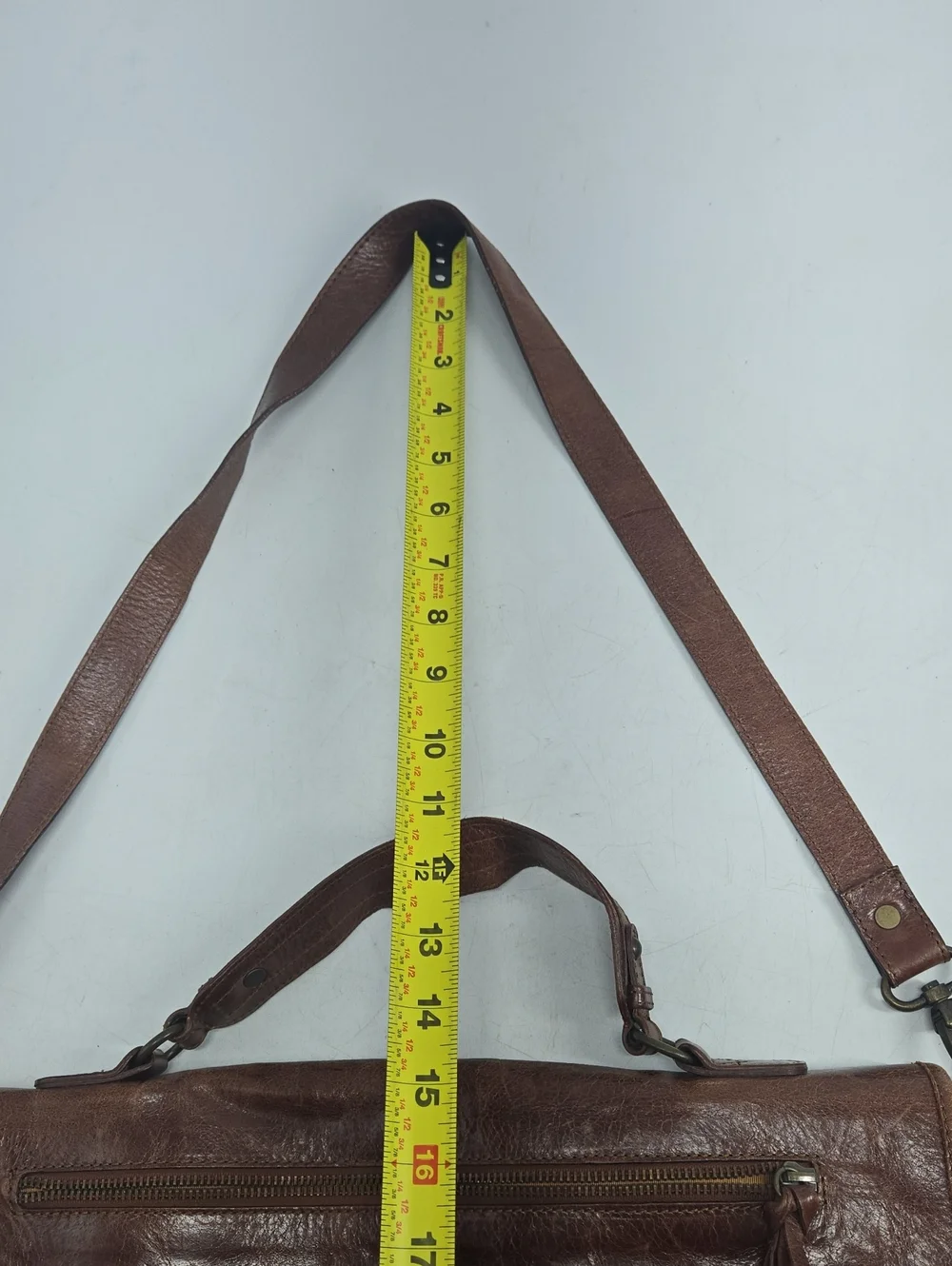 Maurizio Taiuti Brown Leather Satchel Made In Italy